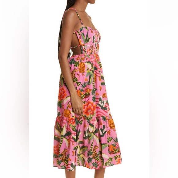 FARM Rio Pink Floral Maxi Dress - Picture 3 of 13